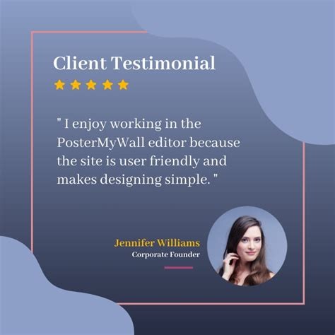 Client testimonial